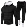 2 Pcs Men's Fleece Plain Zipper Track Suit